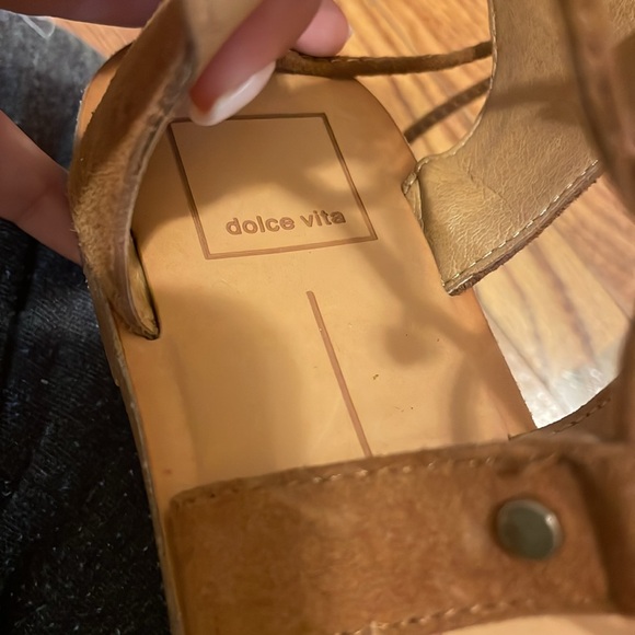 Dolce Vita brown suede lace up sandals size 6.5 - Picture 7 of 8